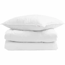 vidaXL Edredón de Invierno con almohada 2 pcs Pluma de pato