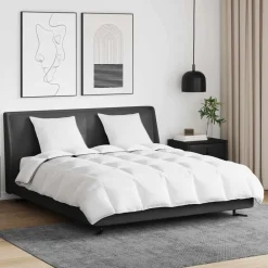 vidaXL Edredón de Invierno con almohada 3 pcs Pluma de pato
