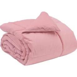 vidaXL Edredón de Invierno Acolchado 135 x 200 cm Microfibra Rosa New
