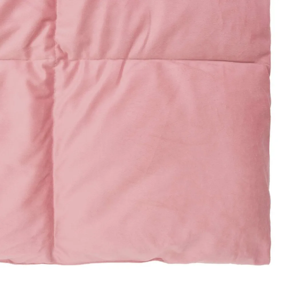 vidaXL Edredón de Invierno Acolchado 135 x 200 cm Microfibra Rosa New