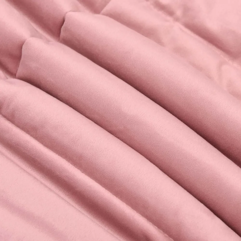 vidaXL Edredón de Invierno Acolchado 135 x 200 cm Microfibra Rosa New