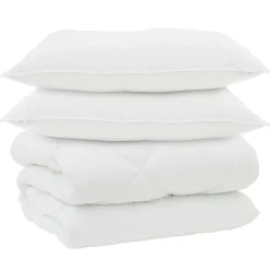 vidaXL Ropa De Casa-Edredón de Invierno con almohada 3 pcs Microfibra