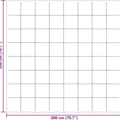 vidaXL Edredón de Invierno Acolchado 200 x 200 cm Microfibra Negro Hot