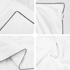 vidaXL Edredón de Invierno con almohada 2 pcs Pluma de pato Outlet