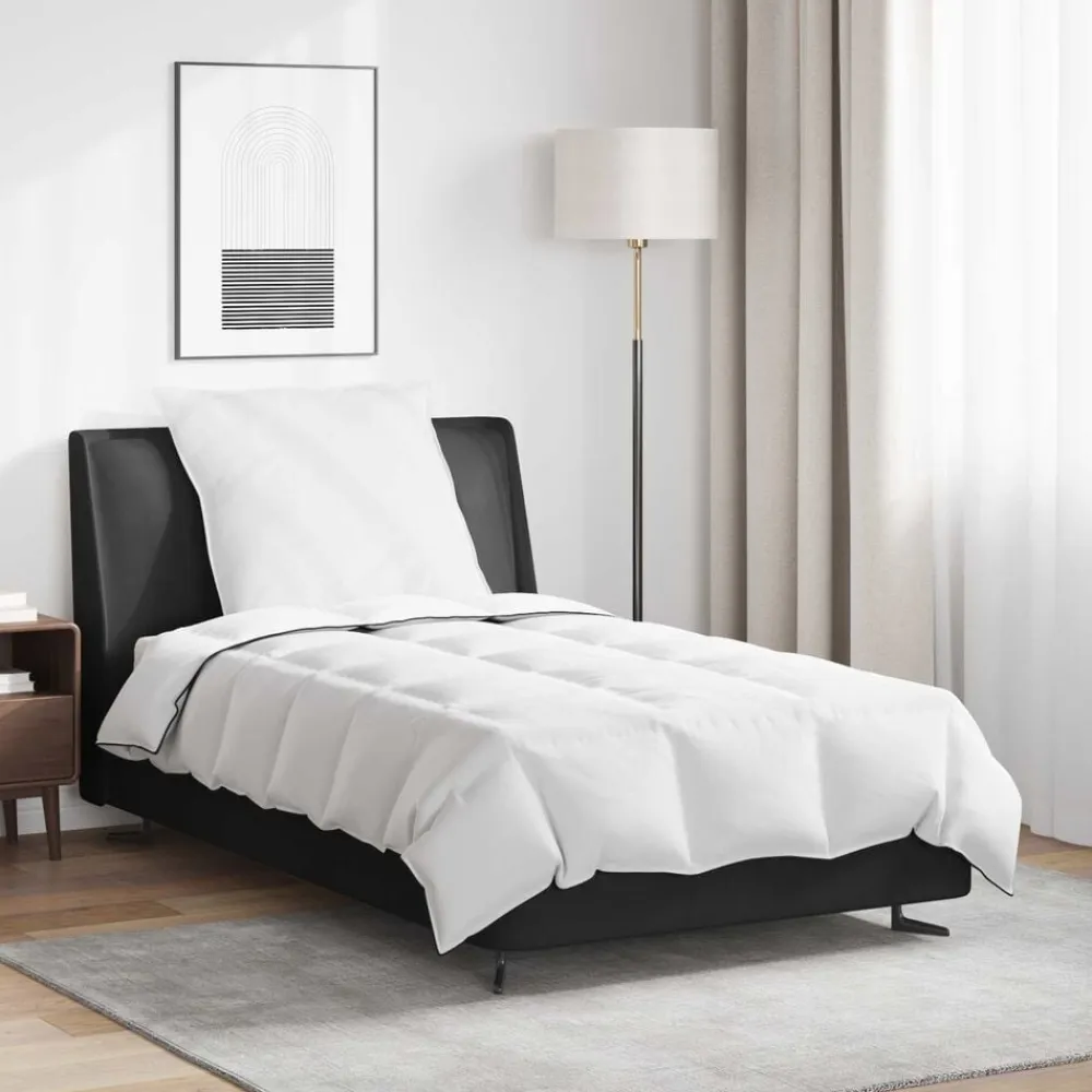 vidaXL Edredón de Invierno con almohada 2 pcs Pluma de pato Online