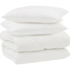 vidaXL Edredón de Invierno con almohada 3 pcs Microfibra Hot