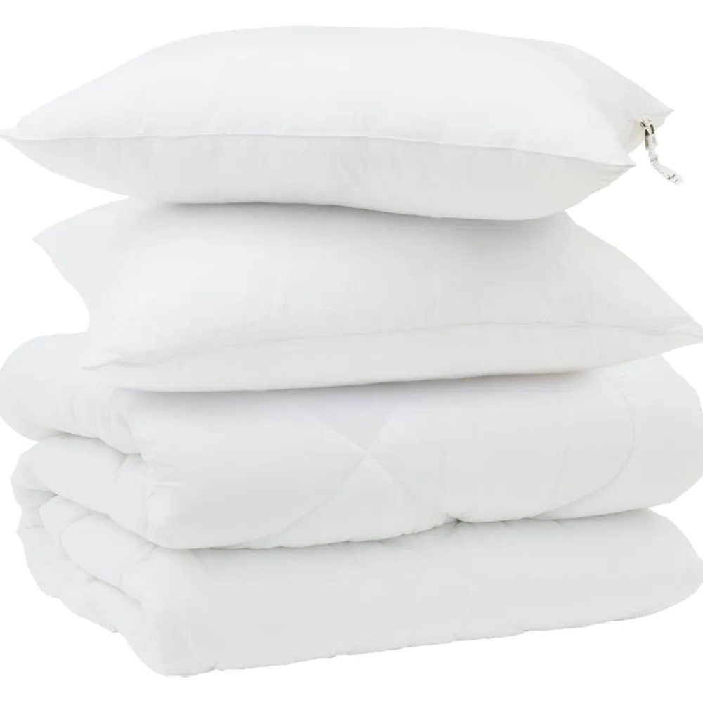 vidaXL Edredón de Invierno con almohada 3 pcs Microfibra Outlet