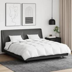 vidaXL Ropa De Casa-Edredón de Invierno con almohada 3 pcs Pluma de pato