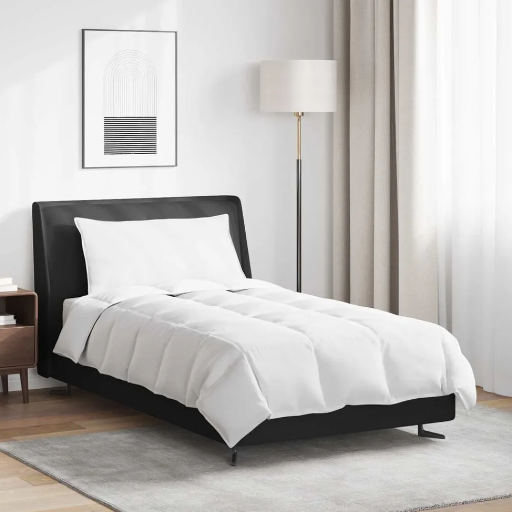 vidaXL Edredón de Invierno con almohada 2 pcs Pluma de pato Discount