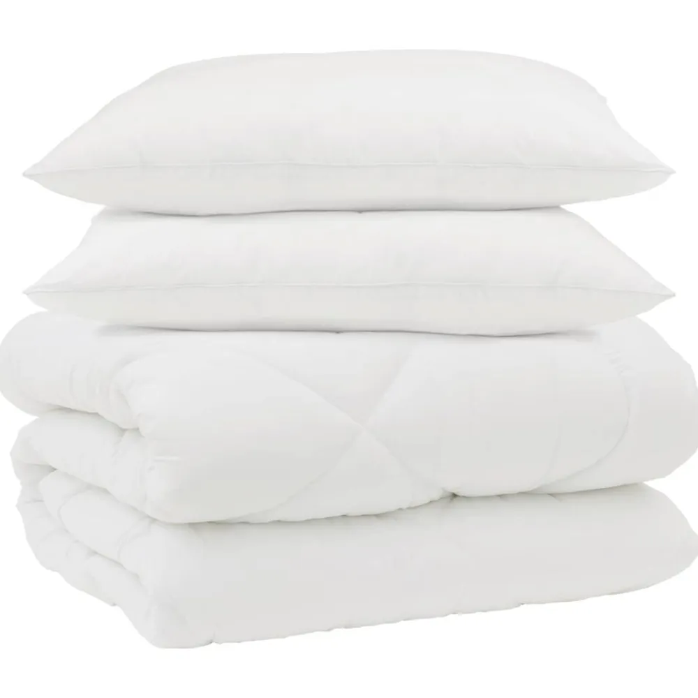 vidaXL Edredón de Invierno con almohada 3 pcs Microfibra Online