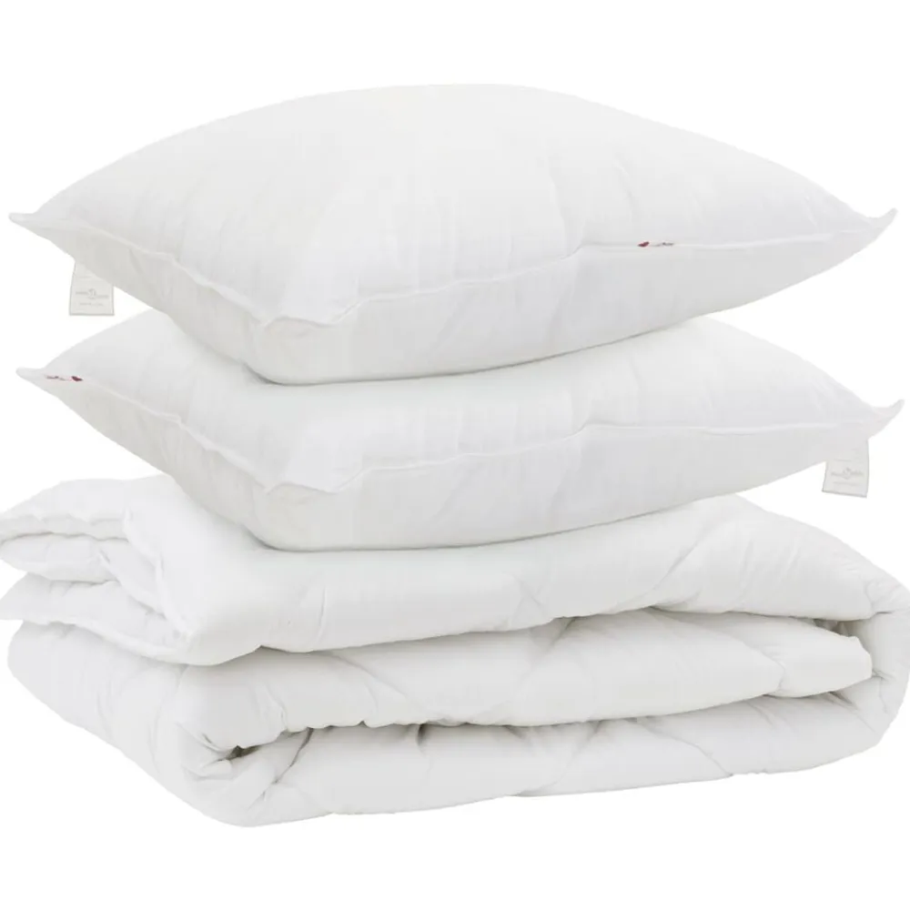 vidaXL Edredón de todas las estaciones con almohada 3 pcs Microfibra New