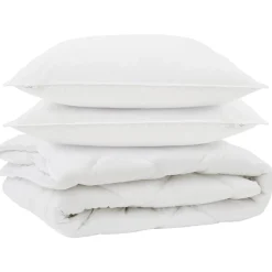 vidaXL Edredón de todas las estaciones con almohada 3 pcs Microfibra Outlet