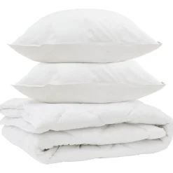 vidaXL Ropa De Casa-Edredón de todas las estaciones con almohada 3 pcs Microfibra