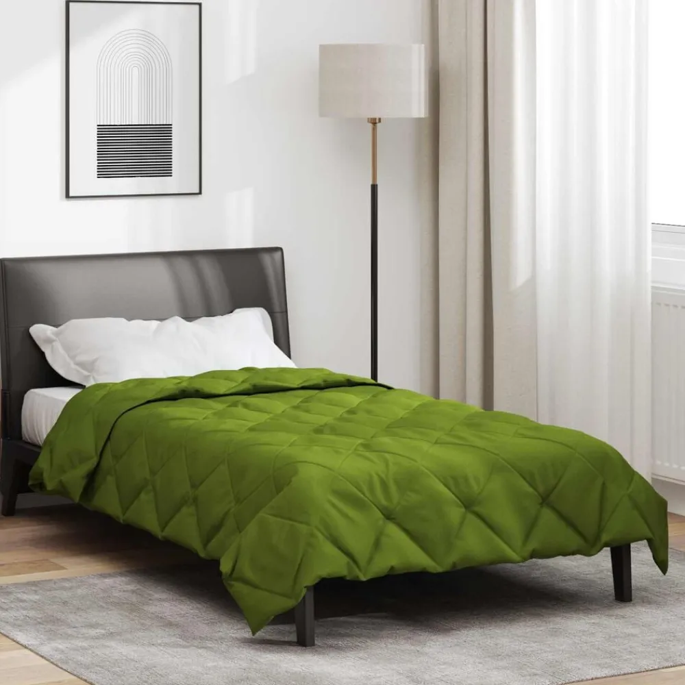 vidaXL Ropa De Casa-Edredón de Todo el Año 135 x 200 cm Microfibra