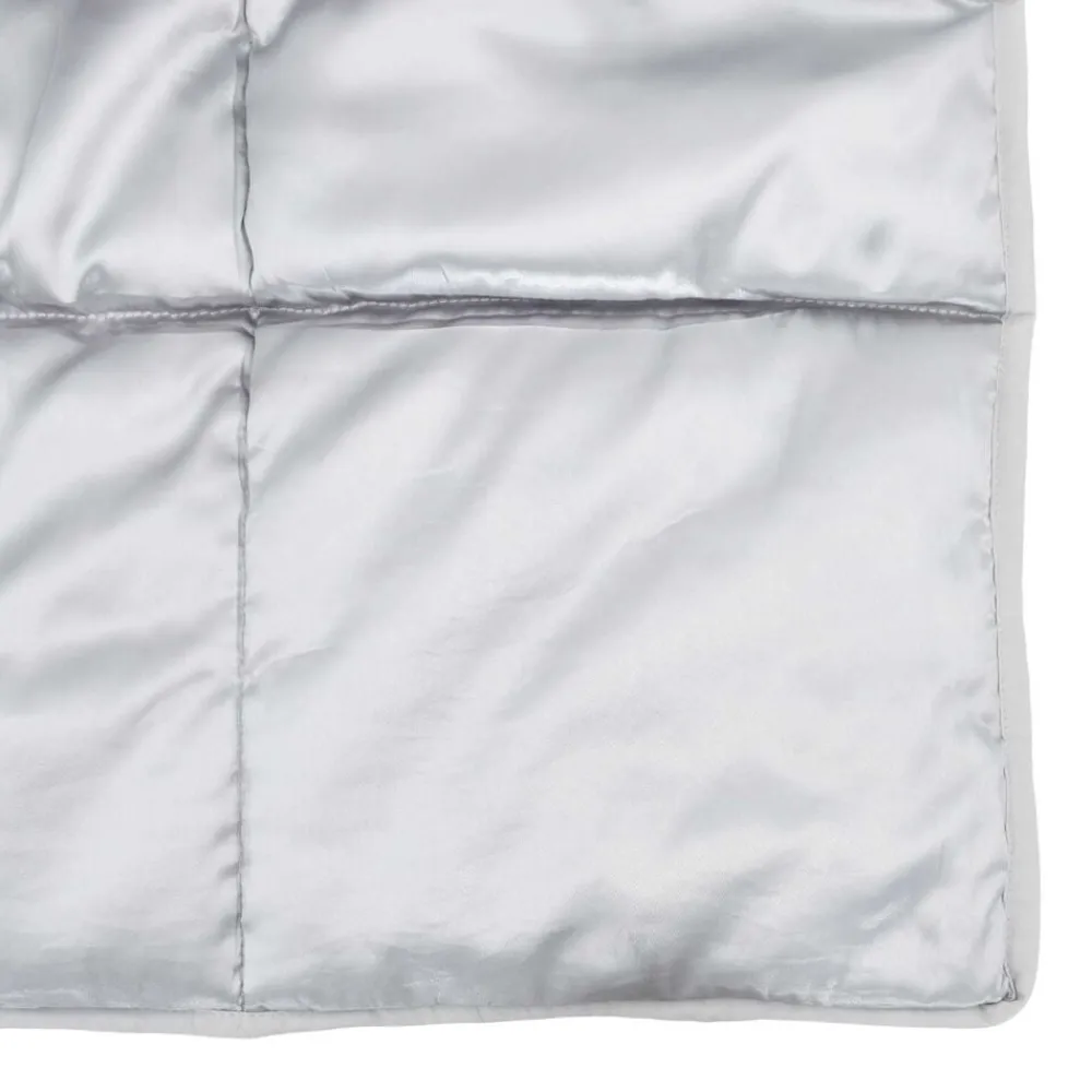 vidaXL Ropa De Casa-Edredón de Todo el Año 135 x 200 cm Satén y Microfibra