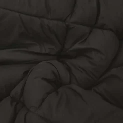vidaXL Edredón de Todo el Año Negro y Tono Arena 135 x 200 cm Negro y taupe Discount