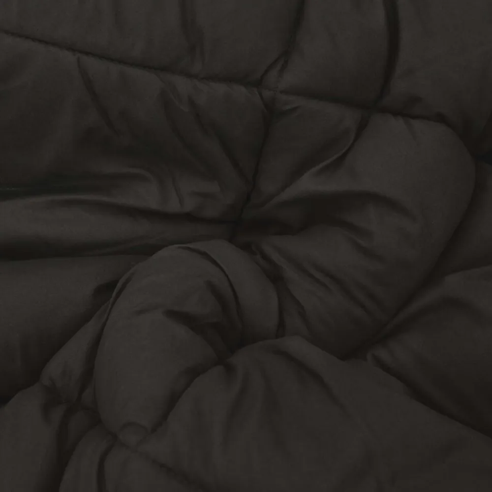 vidaXL Edredón de Todo el Año Negro y Tono Arena 135 x 200 cm Negro y taupe Discount