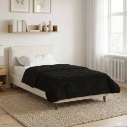 vidaXL Ropa De Casa-Edredón de Todo el Año Acolchado 135 x 200 cm