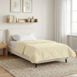vidaXL Ropa De Casa-Edredón de Todo el Año Acolchado 140 x 200 cm