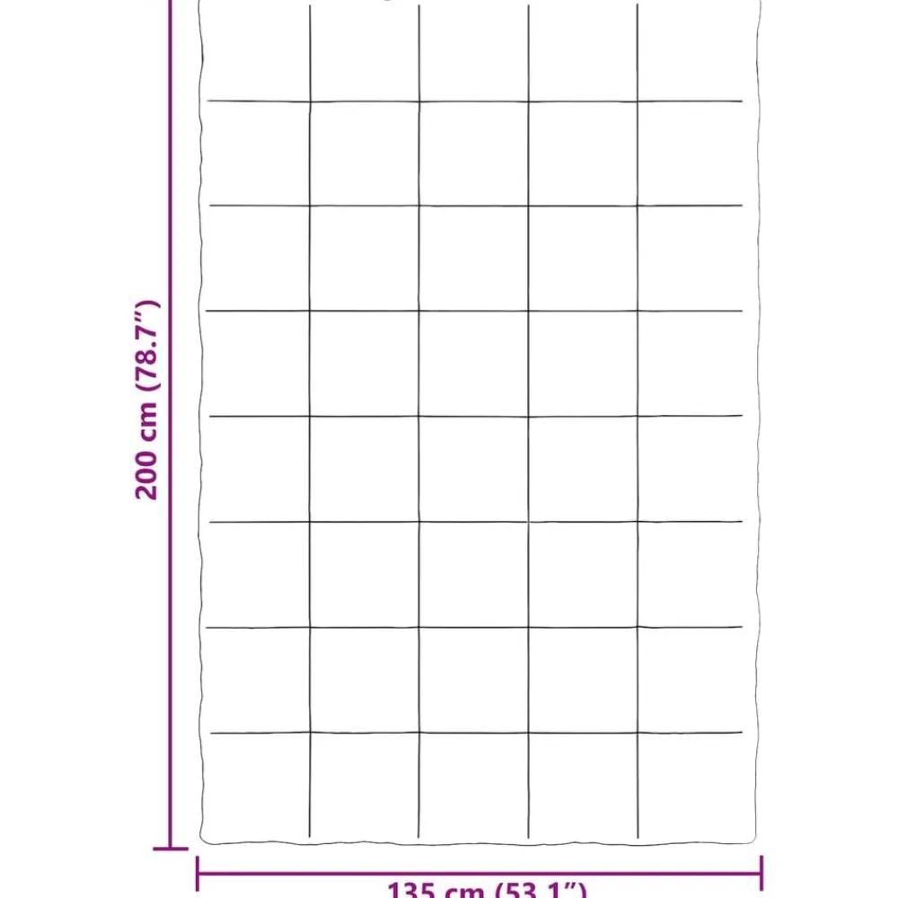 vidaXL Ropa De Casa-Edredón de Todo el Año 135 x 200 cm Microfibra