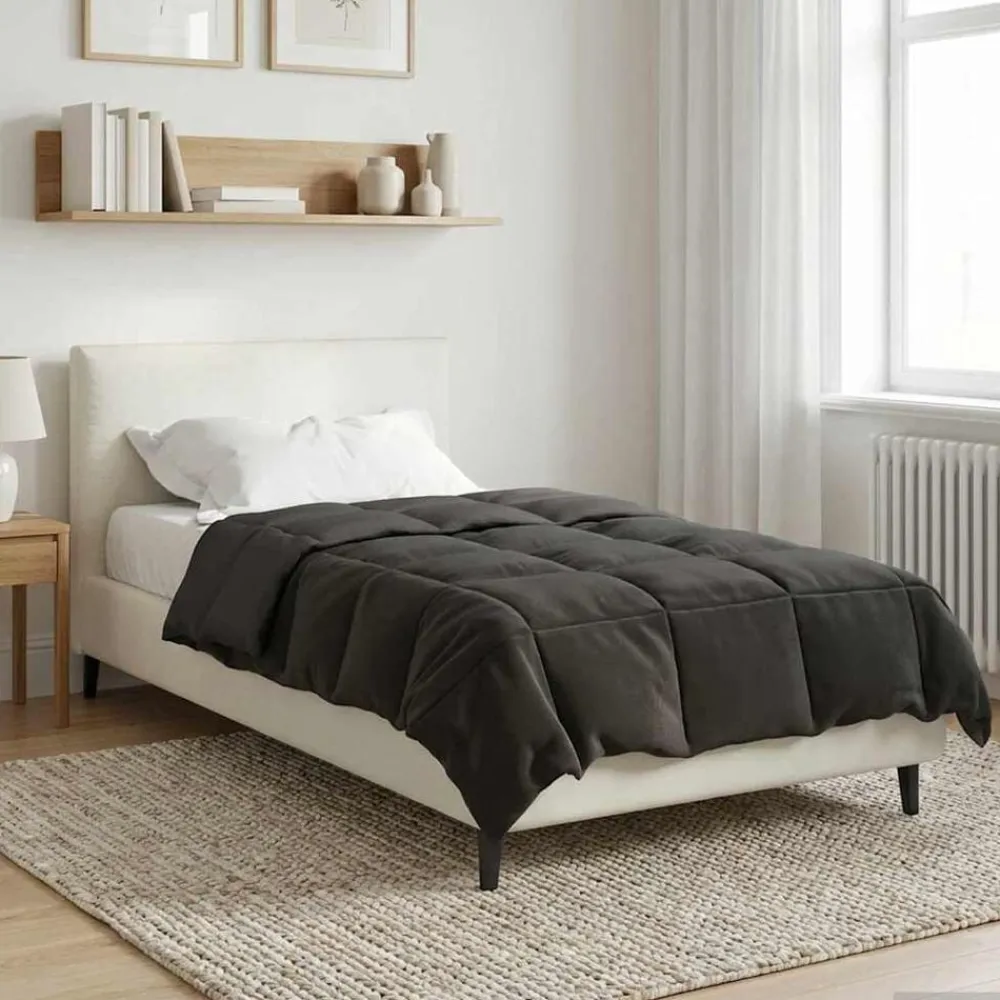 vidaXL Ropa De Casa-Edredón de Verano Acolchado 135 x 200 cm Microfibra