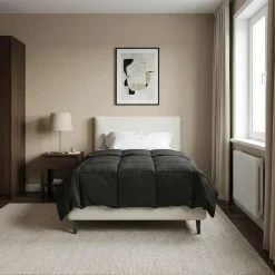 vidaXL Ropa De Casa-Edredón de Verano Acolchado 135 x 200 cm Microfibra