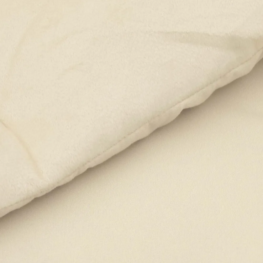 vidaXL Edredón de Verano Acolchado 135 x 200 cm Microfibra Crema Discount