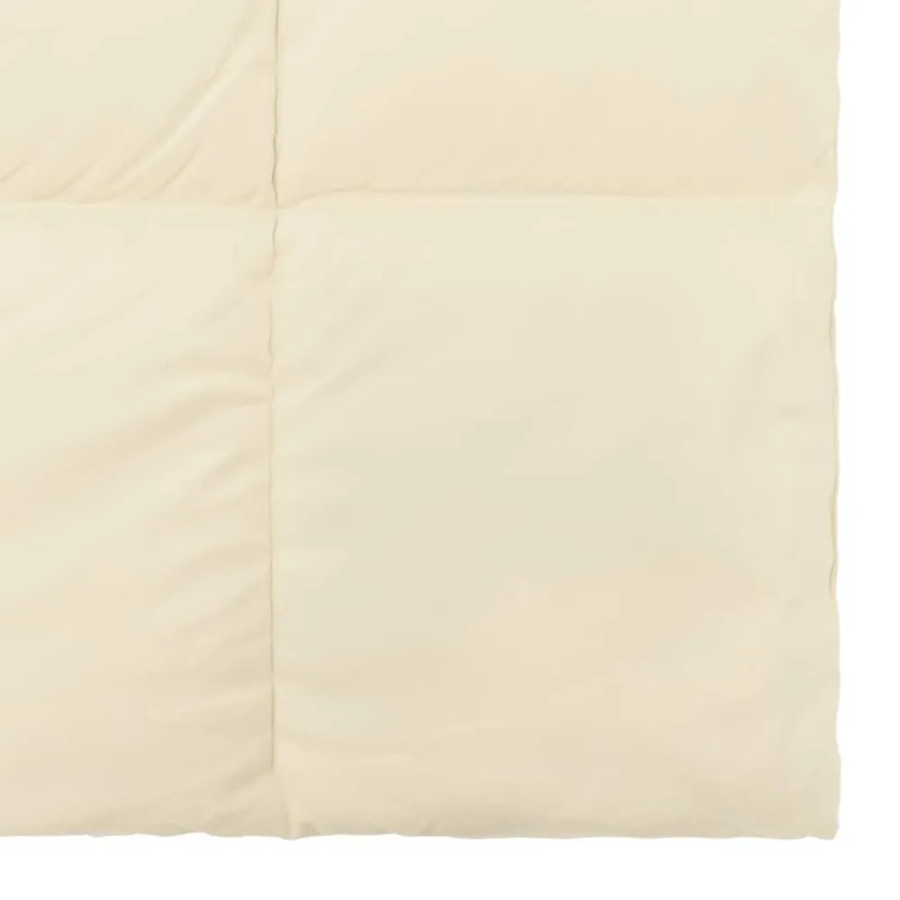 vidaXL Edredón de Verano Acolchado 135 x 200 cm Microfibra Crema Discount