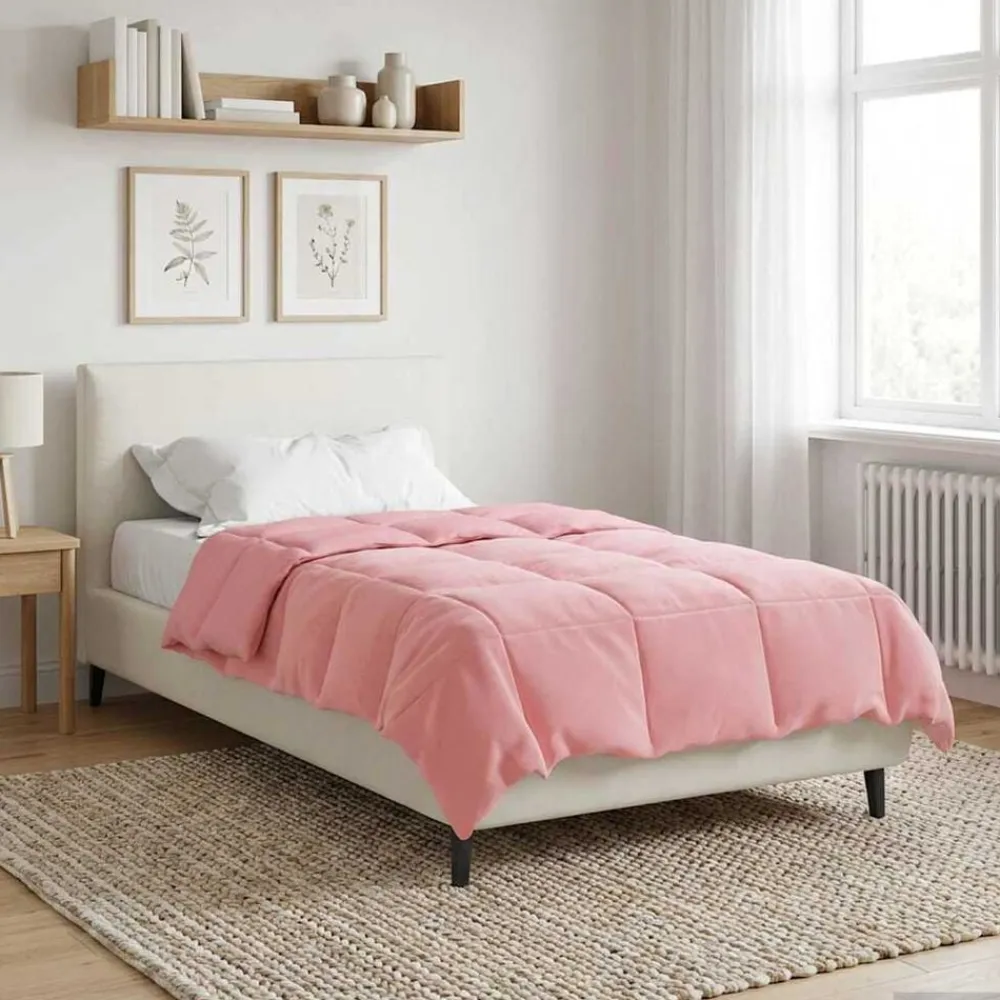 vidaXL Ropa De Casa-Edredón de Verano Acolchado 140 x 200 cm Microfibra