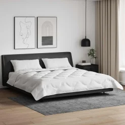 vidaXL Ropa De Casa-Edredón de Verano con almohada 3 pcs Microfibra