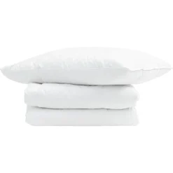 vidaXL Edredón de Verano con almohada 2 pcs Pluma de pato