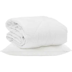 vidaXL Edredón de Verano con almohada 2 pcs Microfibra New