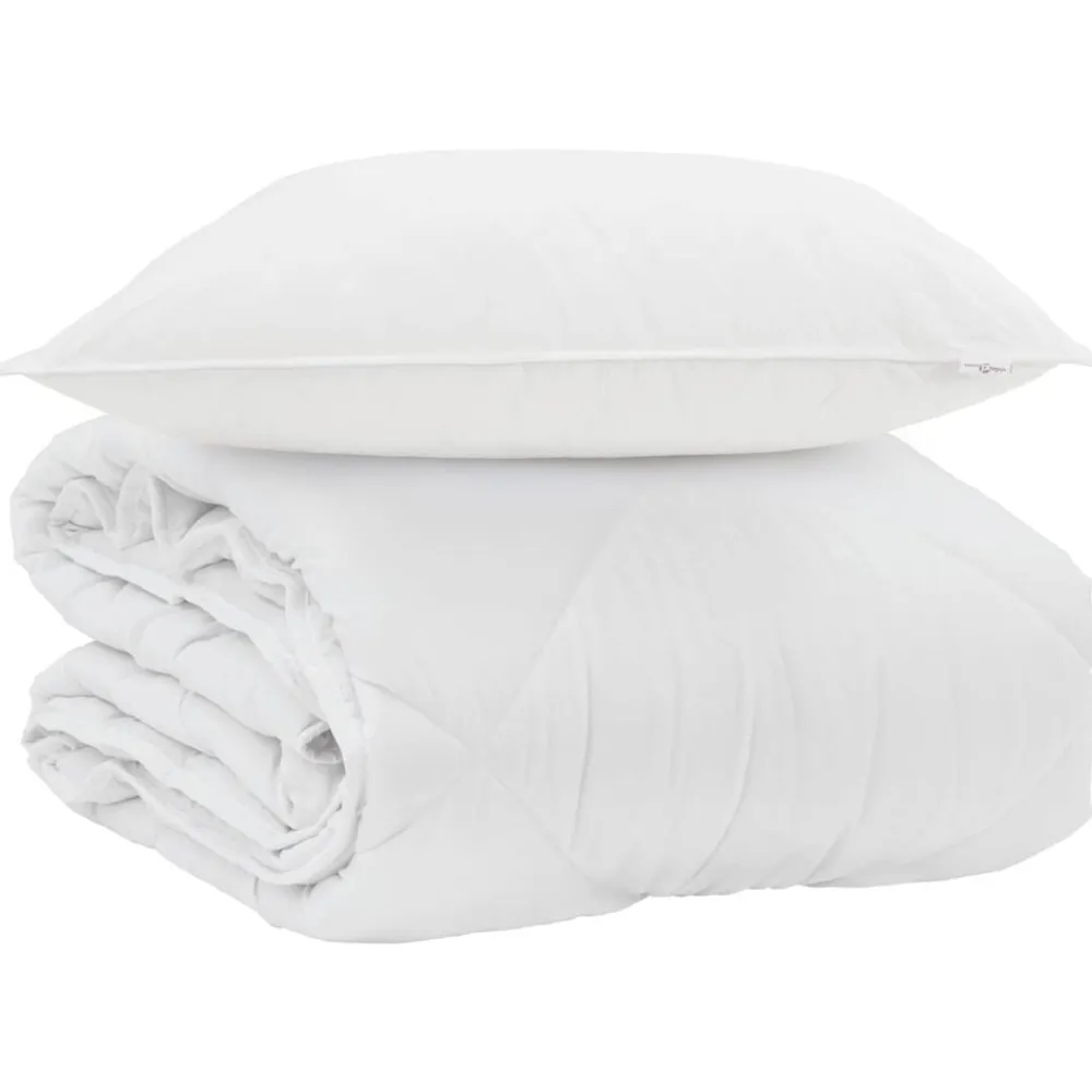 vidaXL Edredón de Verano con almohada 2 pcs Microfibra Clearance