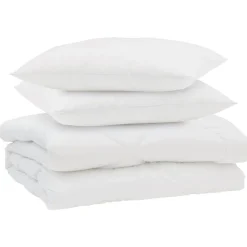 vidaXL Edredón de Verano con almohada 3 pcs Microfibra New