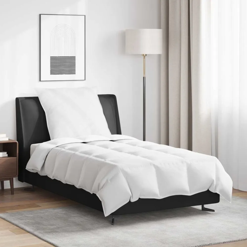 vidaXL Edredón de Verano con almohada 2 pcs Pluma de pato Outlet