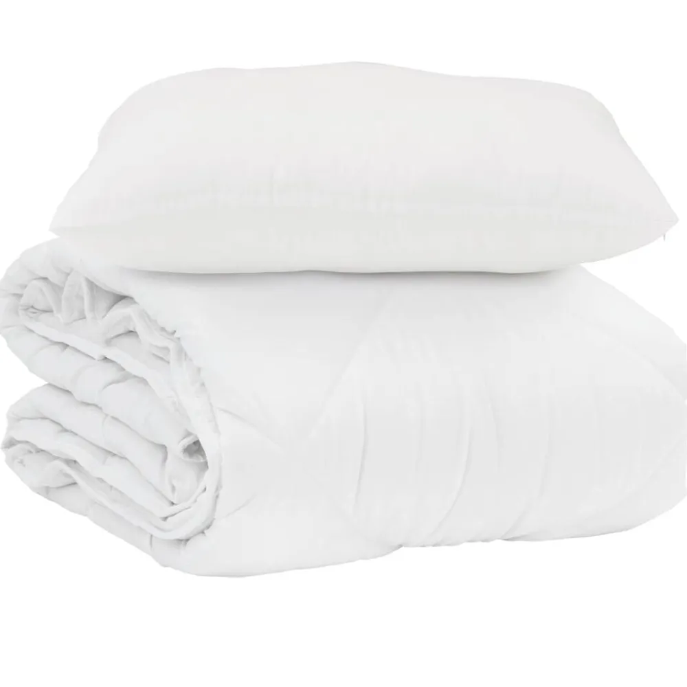 vidaXL Edredón de Verano con almohada 2 pcs Microfibra Sale