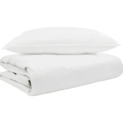vidaXL Edredón de Verano con almohada 2 pcs Pluma de pato Sale