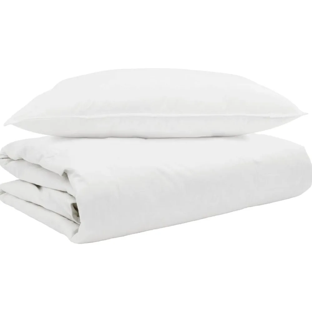 vidaXL Edredón de Verano con almohada 2 pcs Pluma de pato Sale