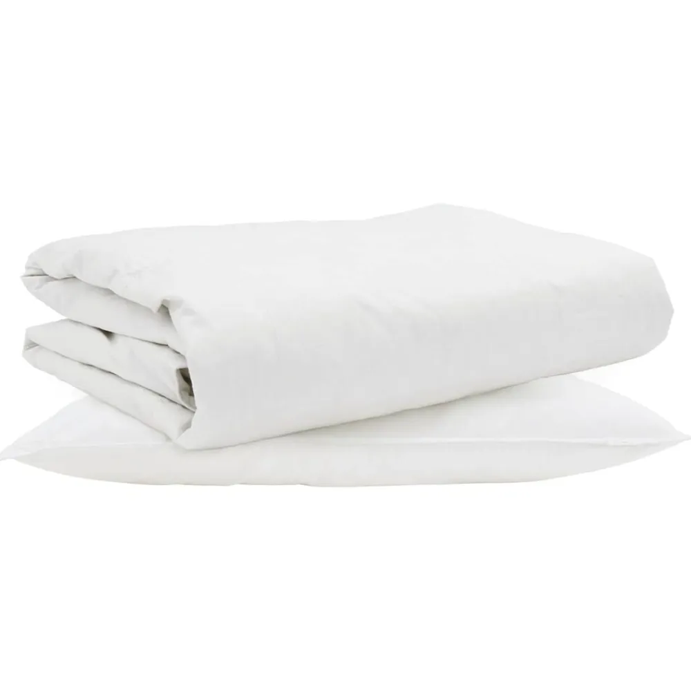 vidaXL Edredón de Verano con almohada 2 pcs Pluma de pato Outlet