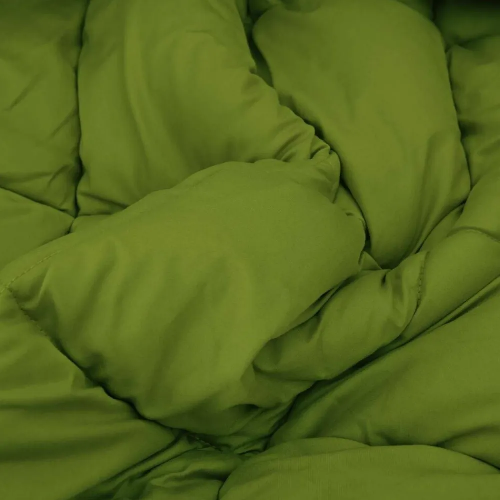 vidaXL Edredón de Verano 200 x 135 cm Microfibra Verde y antracita Clearance