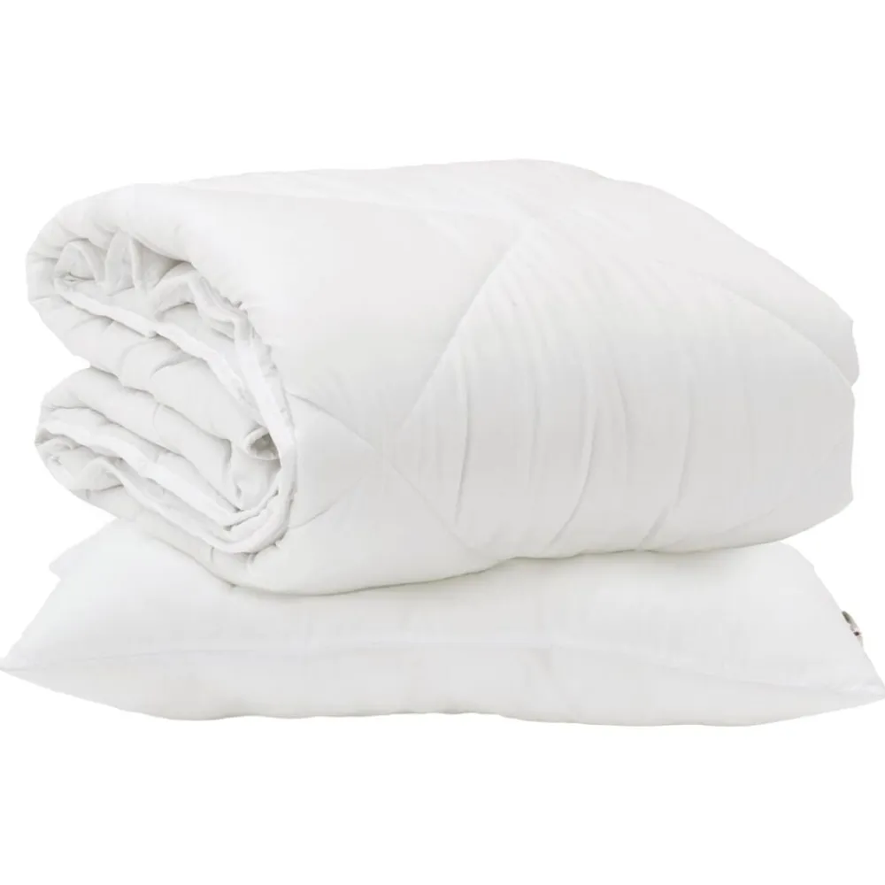 vidaXL Edredón para todas las estaciones con almohada 2 pcs Microfibra Hot