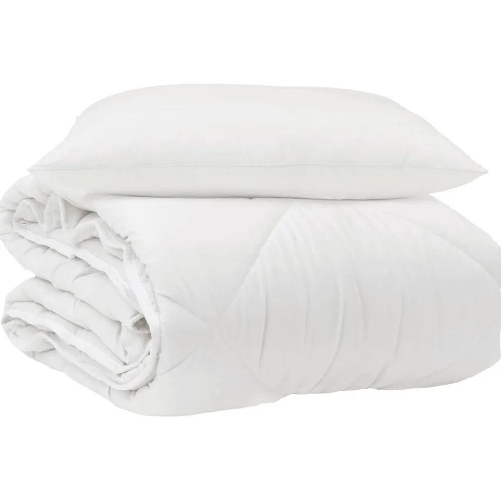 vidaXL Edredón para todas las estaciones con almohada 2 pcs Microfibra Online
