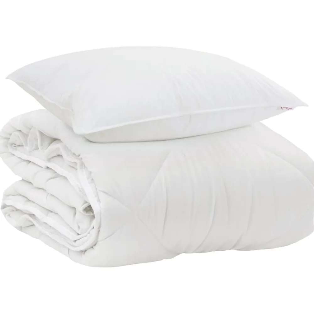 vidaXL Edredón para todas las estaciones con almohada 2 pcs Microfibra Clearance