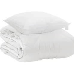 vidaXL Edredón para todas las estaciones con almohada 2 pcs Microfibra Best