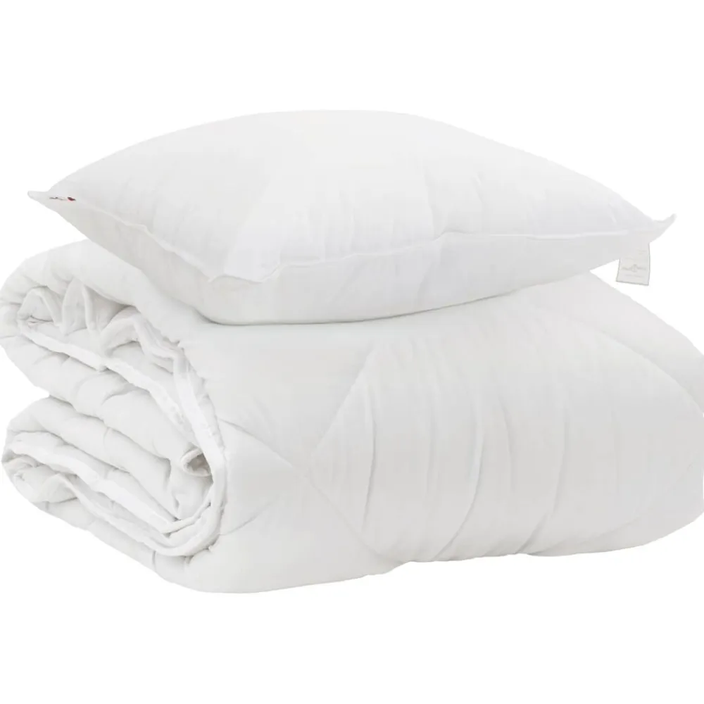 vidaXL Edredón para todas las estaciones con almohada 2 pcs Microfibra Best