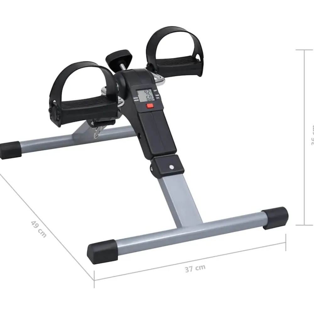 vidaXL Fitness Y Musculación-Ejercitador de pedales para piernas y brazos con pantalla LCD
