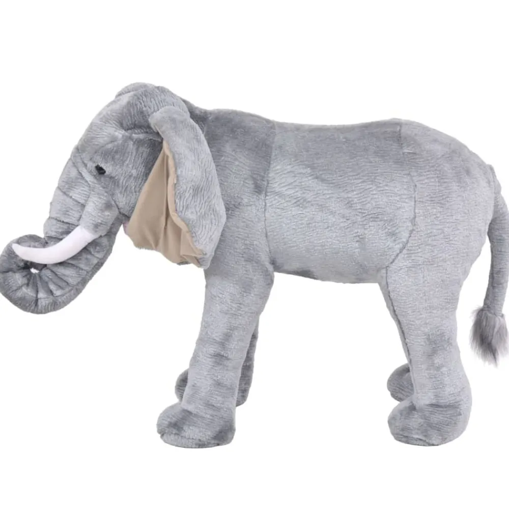 vidaXL Elefante de peluche de pie gris XXL Clearance