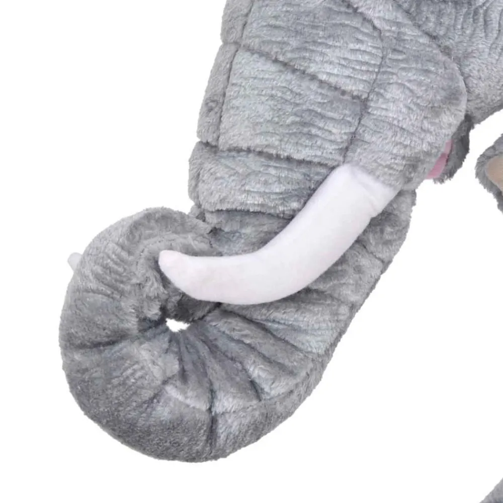 vidaXL Elefante de peluche de pie gris XXL Clearance