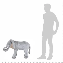 vidaXL Elefante de peluche de pie gris XXL Clearance