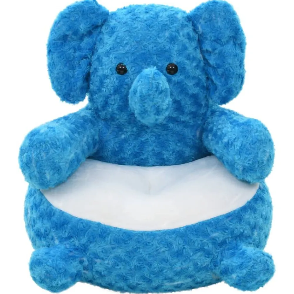 vidaXL Elefante de peluche azul Discount